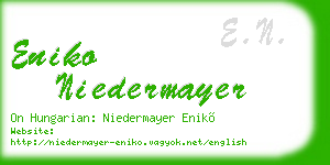 eniko niedermayer business card